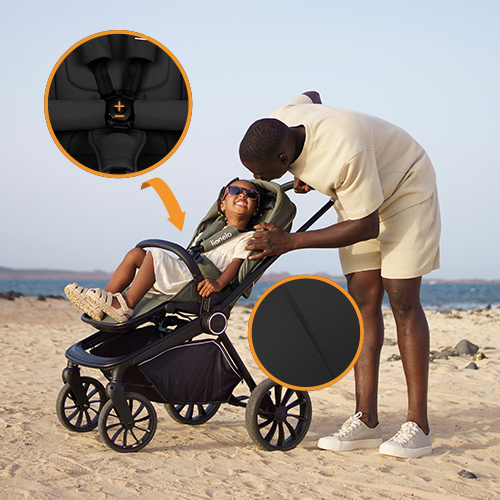 Lionelo Mika Plus 3-in-1 Black Onyx — Kombikinderwagen